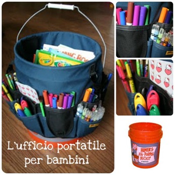 Come organizzare un ufficio portatile per bambini - BabyGreen