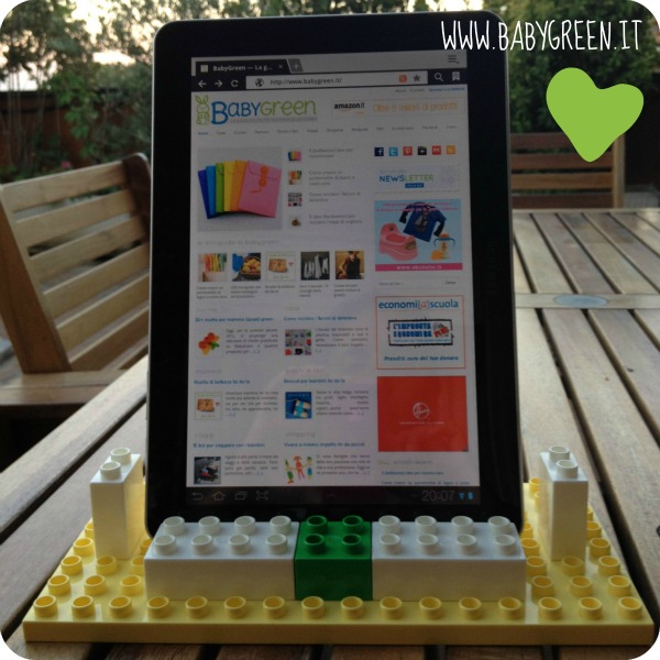 Come costruire uno stand reggi tablet o iPad a costo zero - BabyGreen