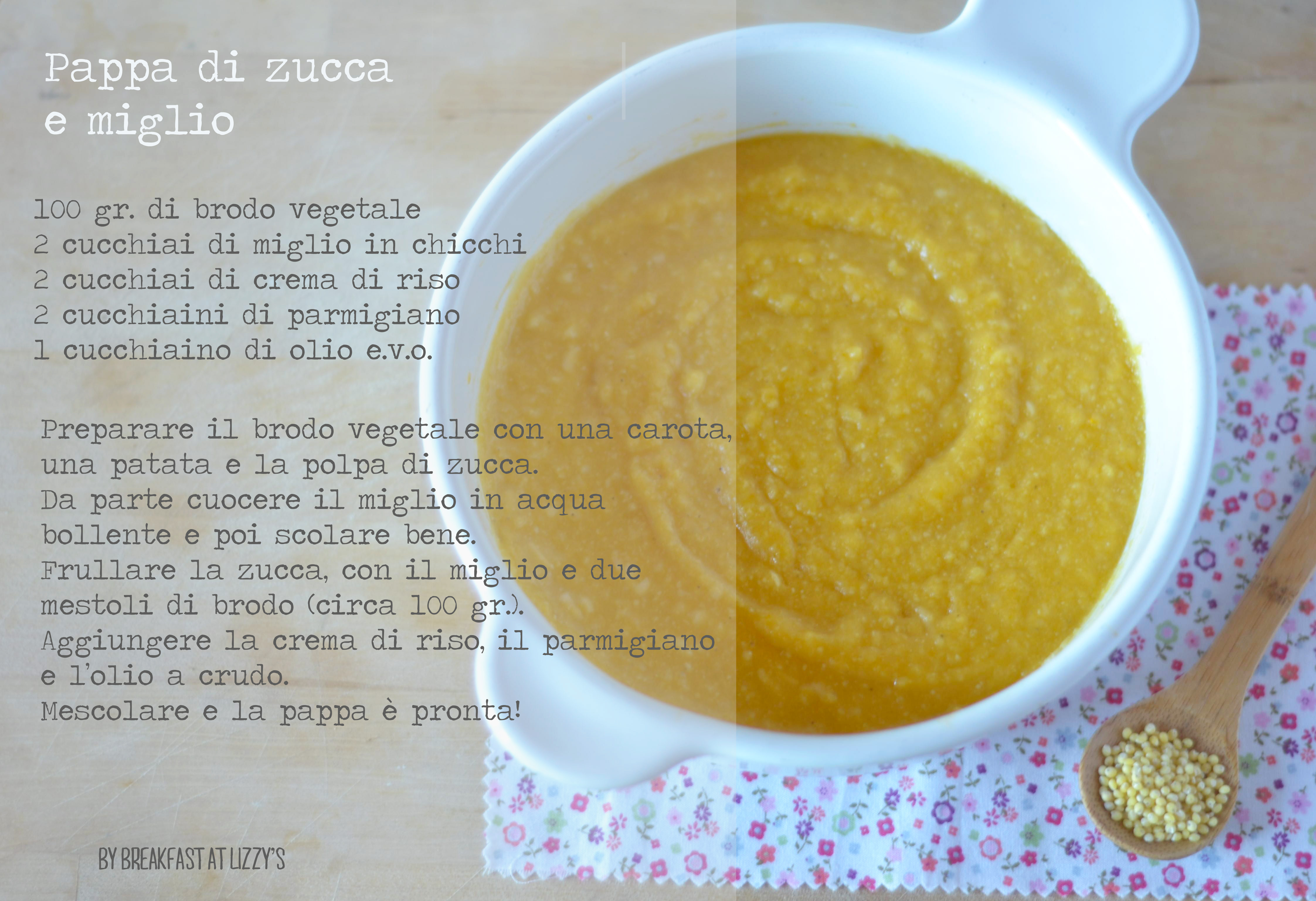 Ricette Svezzamento Pappa Di Zucca E Miglio Babygreen