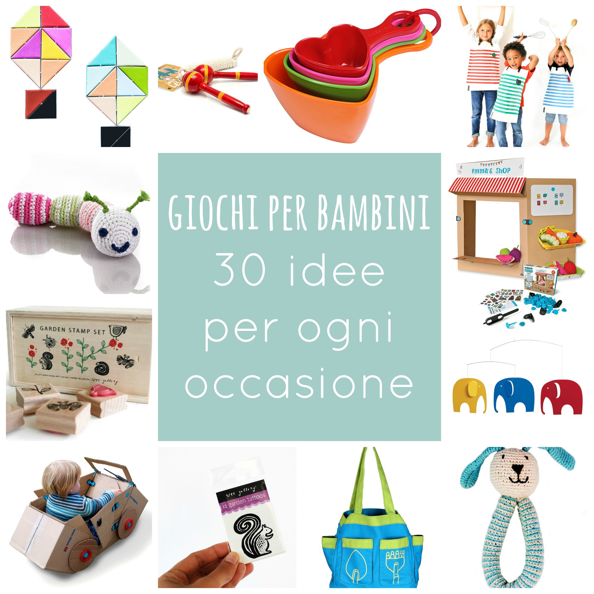 Giochi per bambini: 30 idee per ogni occasione babygreen Idee per bambini