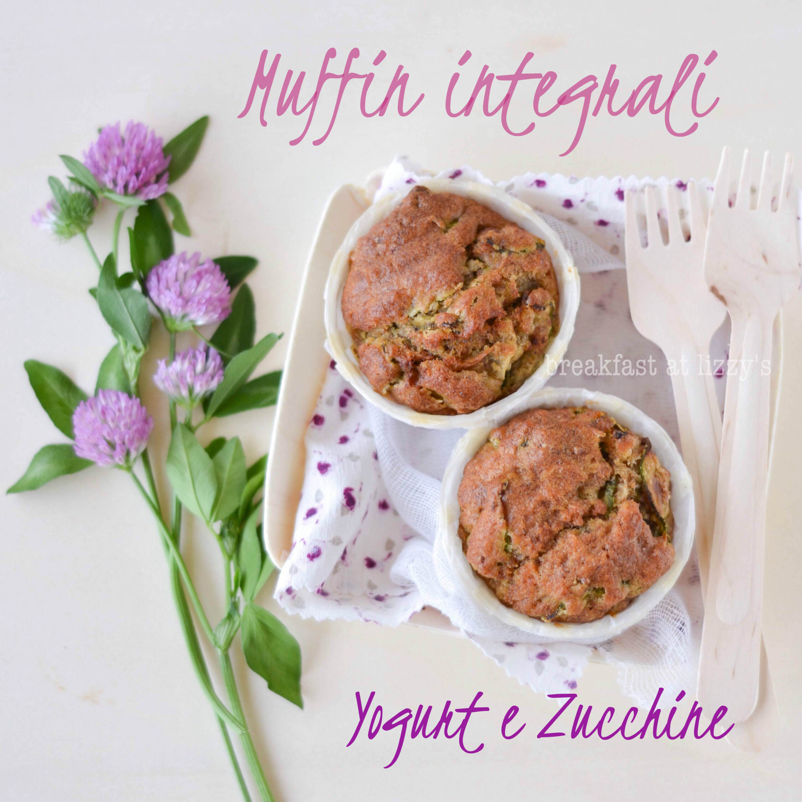 Muffin integrali zucchine e yogurt