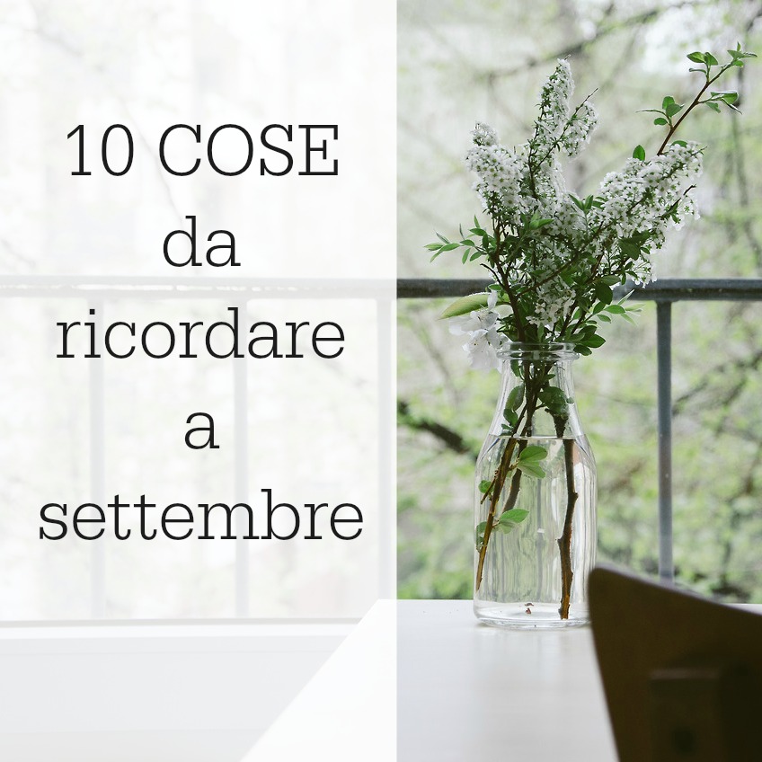 Agenda di settembre