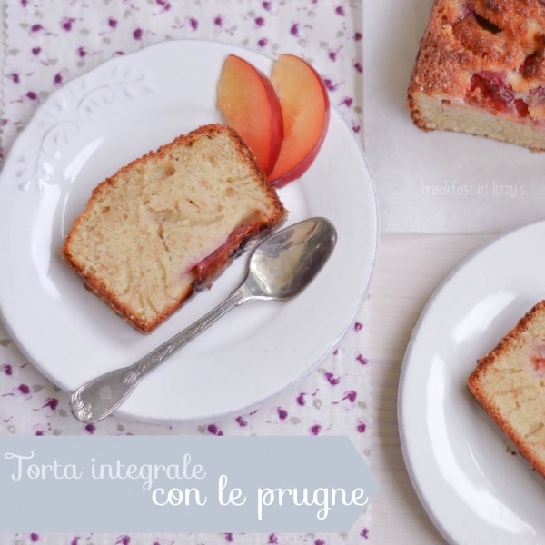 torta integrale con le prugne