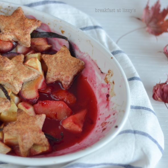 frutta al forno + biscotto