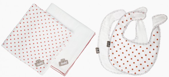 swaddle e bavaglie arancione