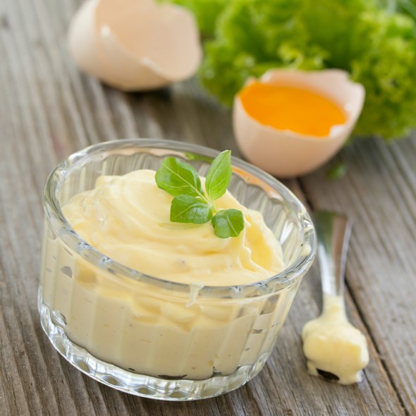 Homemade aioli sauce.