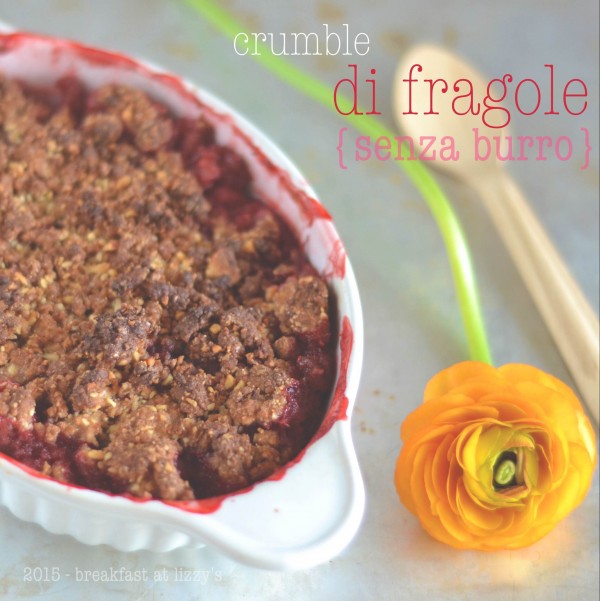 crumble di fragole (senza burro)