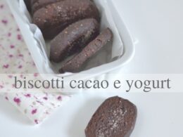 biscotti al cacao e yogurt