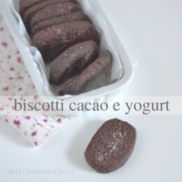 biscotti al cacao e yogurt