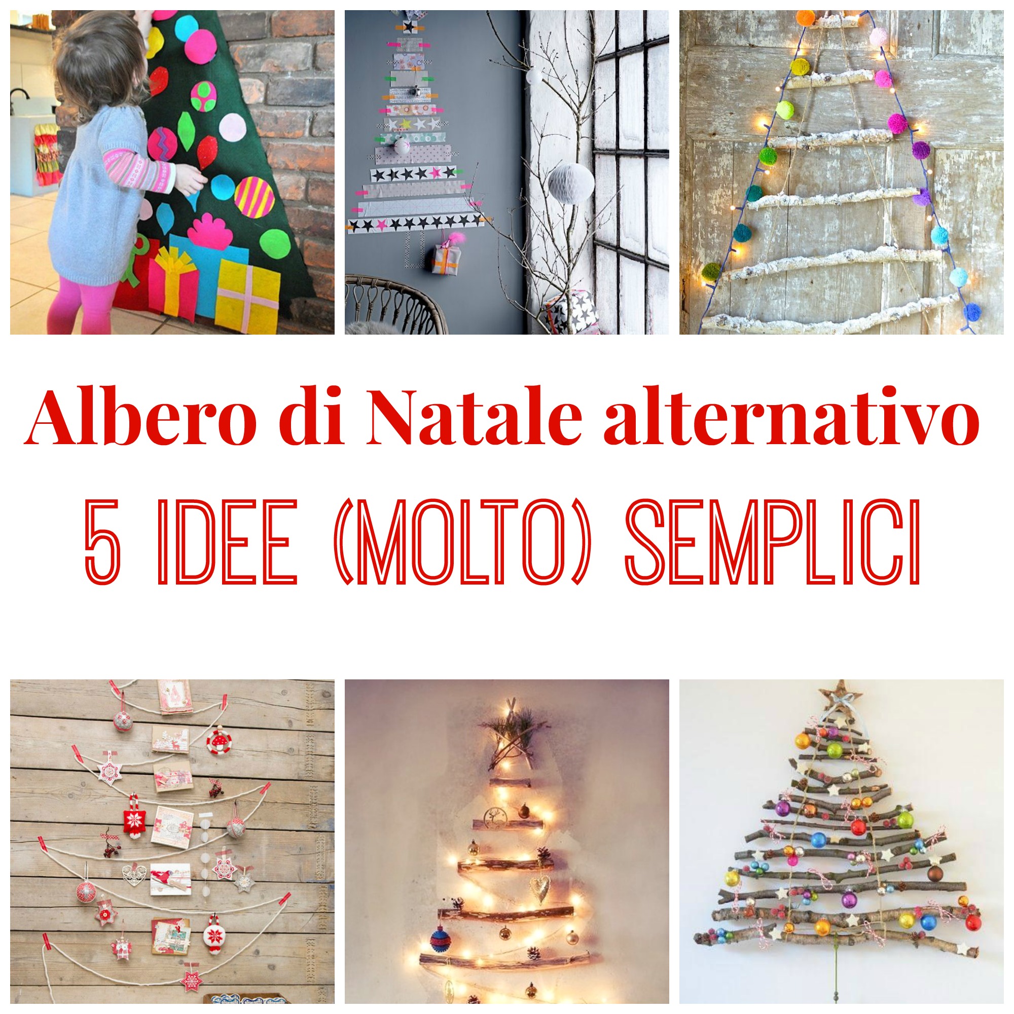 Alberi Di Natale Alternativi Fai Da Te.Albero Di Natale Alternativo 5 Idee Molto Semplici Babygreen