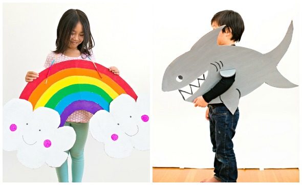 costumi di carnevale in cartone BabyGreen