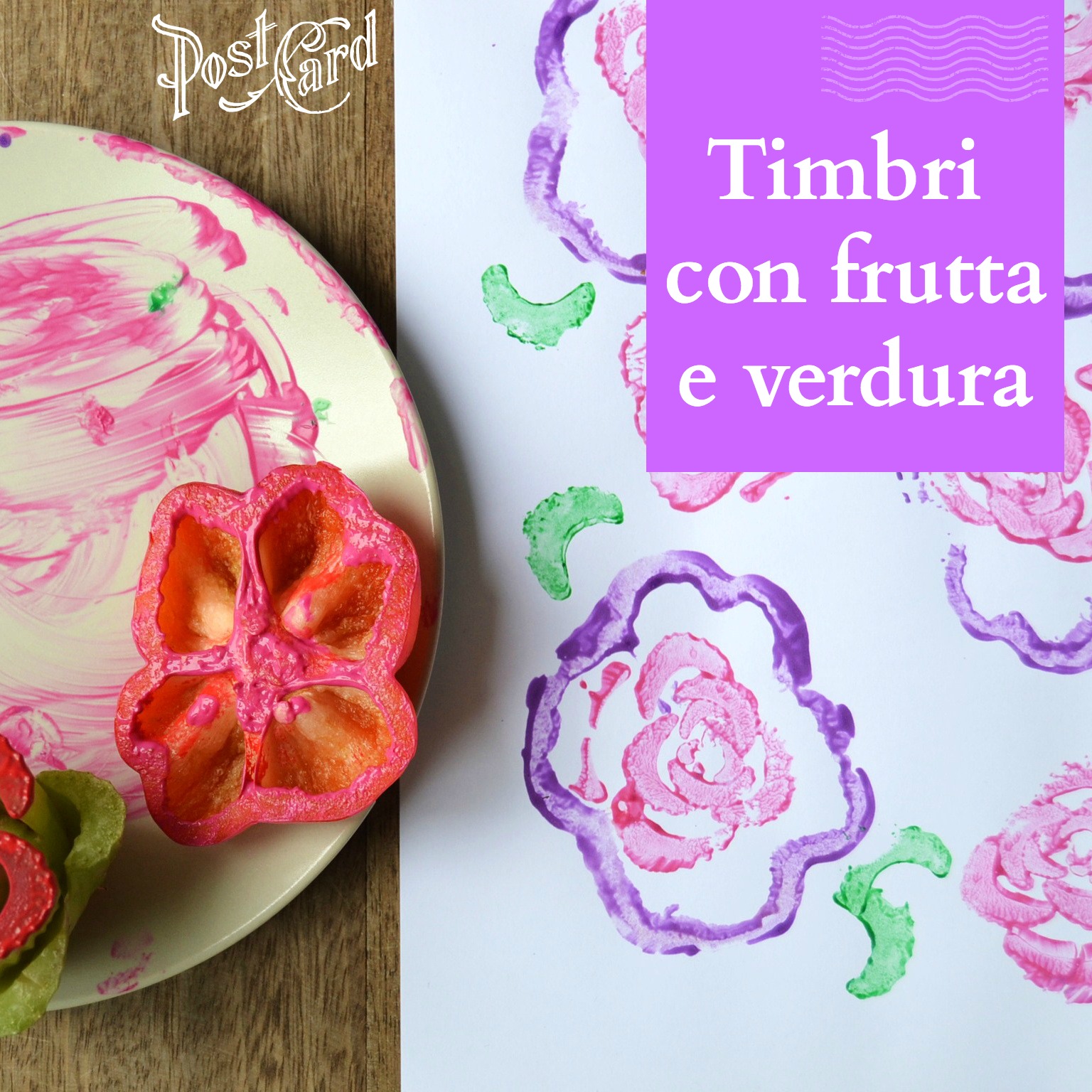 Timbri con frutta e verdura per bambini - BabyGreen