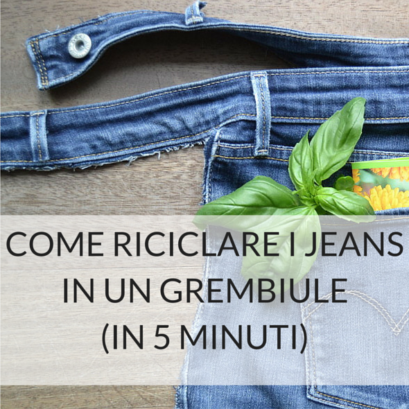 Lavoretti Di Natale In 5 Minuti.Come Riciclare I Jeans In Un Grembiule In 5 Minuti Babygreen