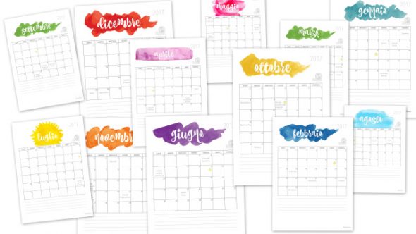 Calendario 17 Pdf Stampabile Gratis Bellissimo