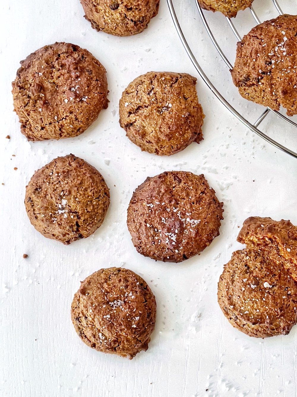 Cookies vegan di ceci, al cioccolato e senza farina