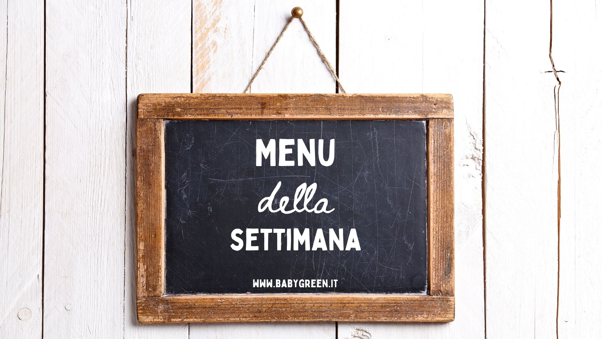 Menu della settimana