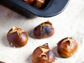 castagne arrostite al forno