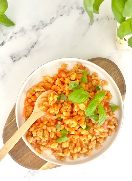 spätzle senza uova