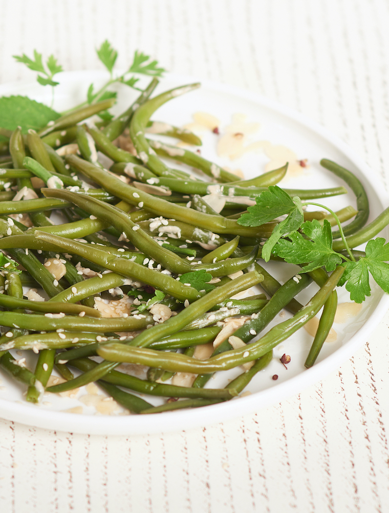 Instant Pot: insalata di fagiolini con tahini e mandorle