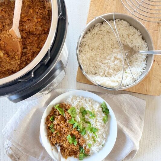 instantpot-due-ricette-pot-in-pot-lenticchie-riso