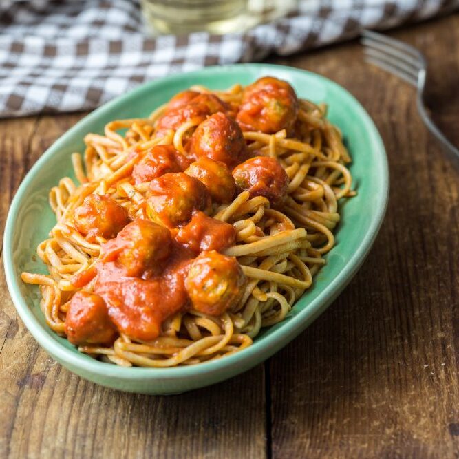 spaghetti-polpette-lenticchie